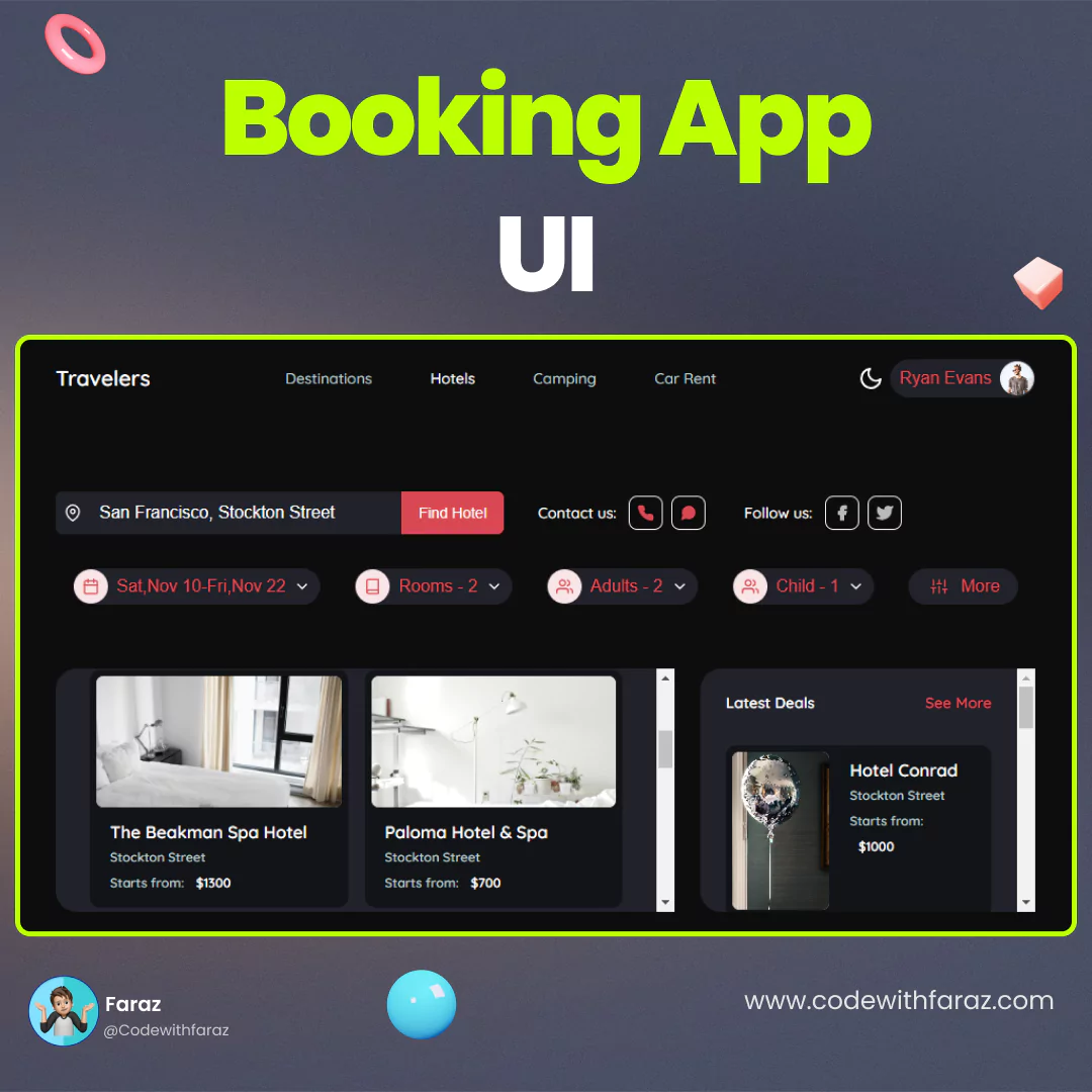 Create a Stunning Booking App Interface with HTML, CSS, and JS.webp